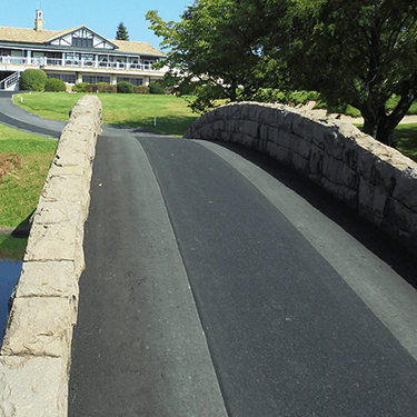 兵庫県廣野ゴルフ倶楽部ゴムチップ舗装