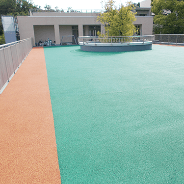 大阪府豊中グリーンヒルゴムチップ舗装