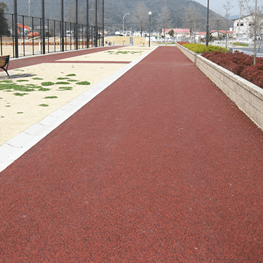 兵庫県姫路市書写東公園歩道ゴムチップ舗装